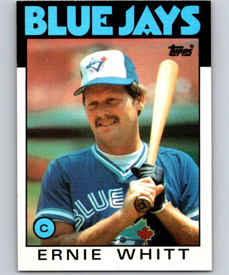 1986 Topps #673 Ernie Whitt Blue Jays MLB Baseball Image 1