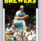 1986 Topps #684 Bob McClure Brewers MLB Baseball Image 1