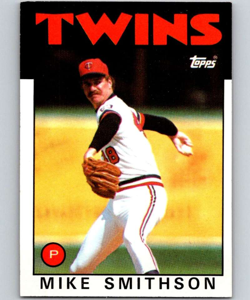 1986 Topps #695 Mike Smithson Twins MLB Baseball