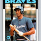 1986 Topps #698 Brad Komminsk Braves MLB Baseball Image 1