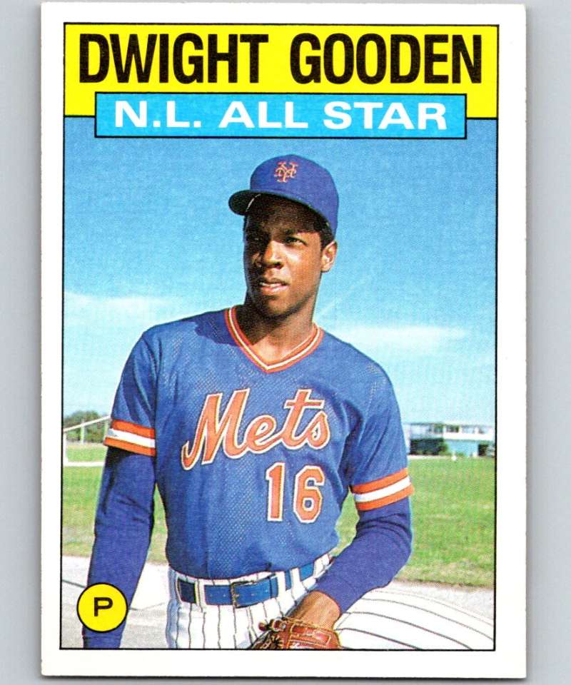 1986 Topps #709 Dwight Gooden Mets AS MLB Baseball Image 1