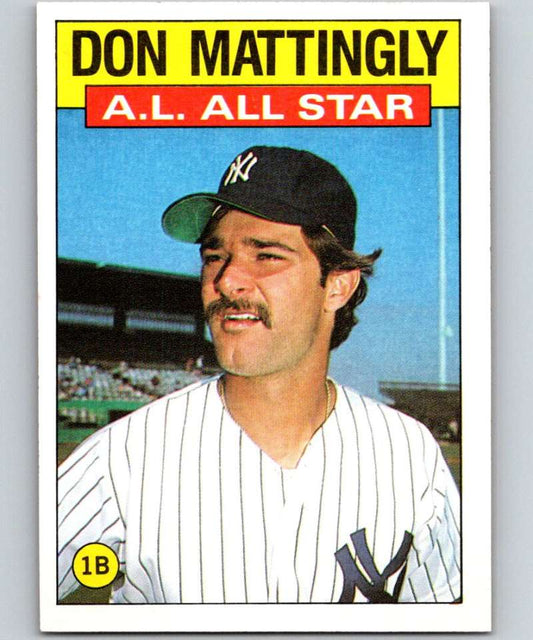 1986 Topps #712 Don Mattingly Yankees AS MLB Baseball