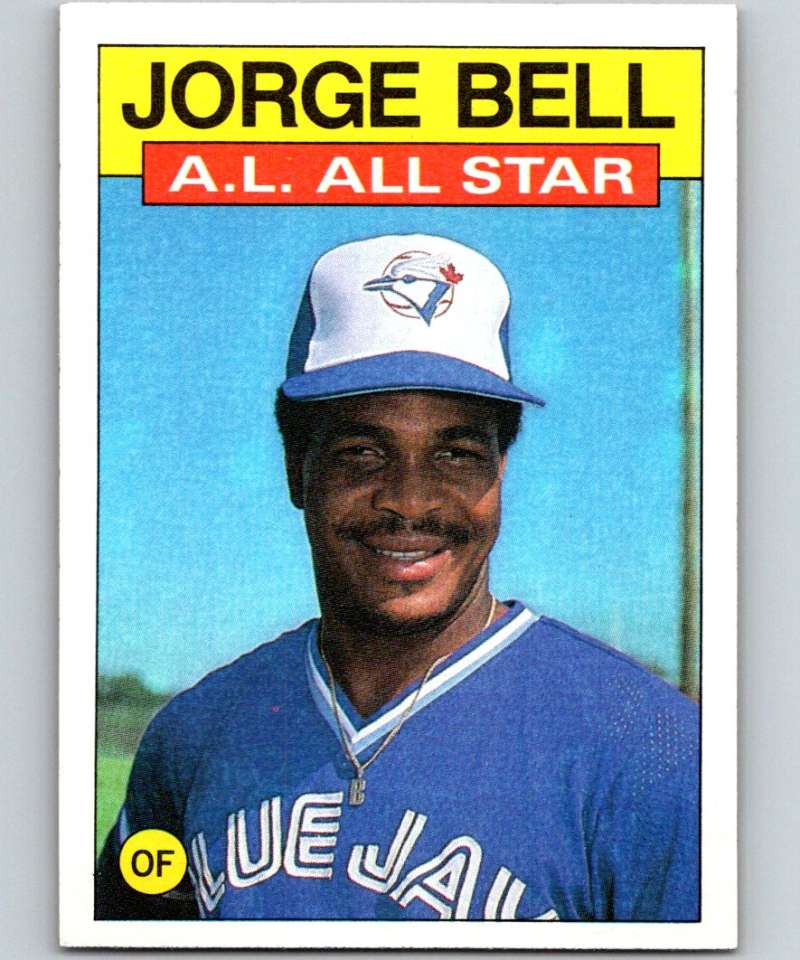 1986 Topps #718 Jorge Bell Blue Jays AS MLB Baseball