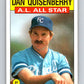 1986 Topps #722 Dan Quisenberry Royals AS MLB Baseball Image 1