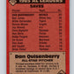 1986 Topps #722 Dan Quisenberry Royals AS MLB Baseball Image 2