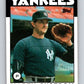 1986 Topps #723 Marty Bystrom Yankees MLB Baseball Image 1