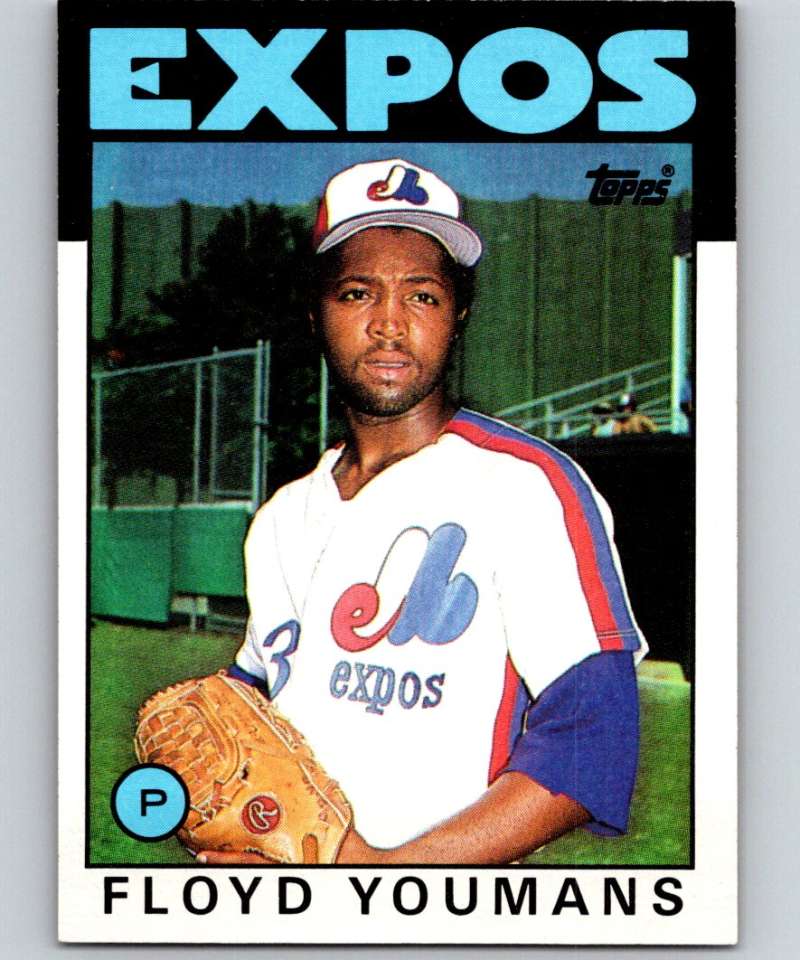 1986 Topps #732 Floyd Youmans Expos MLB Baseball Image 1