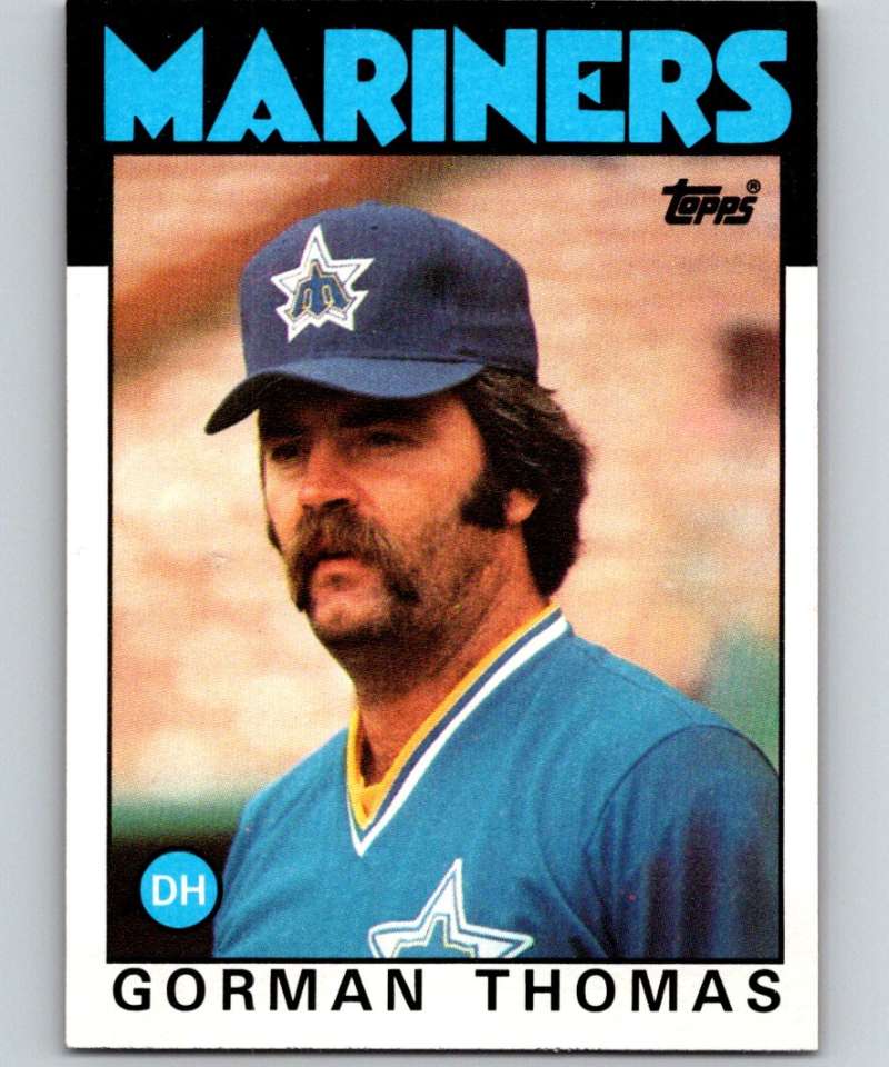 1986 Topps #750 Gorman Thomas Mariners MLB Baseball