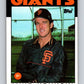 1986 Topps #752 Mike Krukow Giants MLB Baseball Image 1