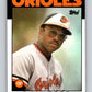 1986 Topps #753 Dan Ford Orioles MLB Baseball Image 1