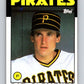 1986 Topps #754 Pat Clements RC Rookie Pirates MLB Baseball Image 1