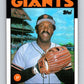 1986 Topps #770 Vida Blue Giants MLB Baseball Image 1