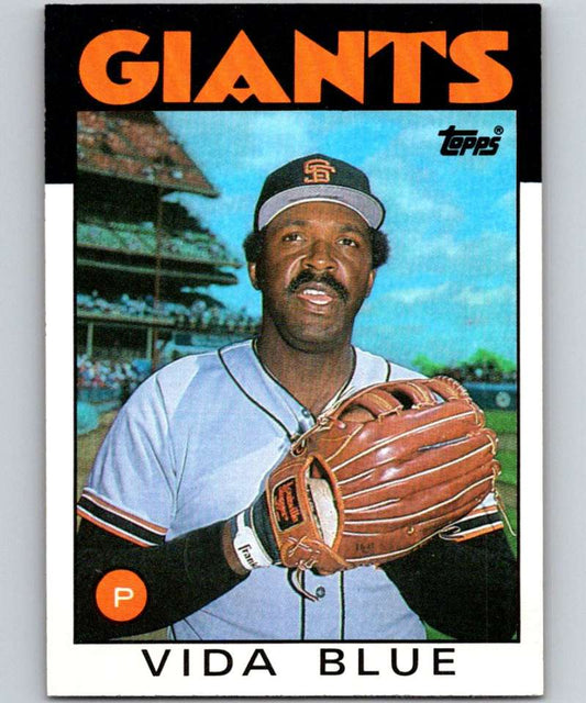 1986 Topps #770 Vida Blue Giants MLB Baseball Image 1