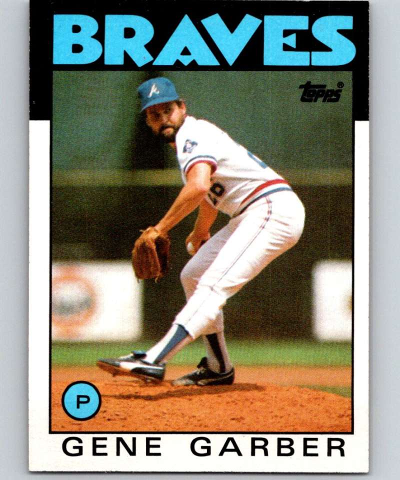 1986 Topps #776 Gene Garber Braves MLB Baseball Image 1