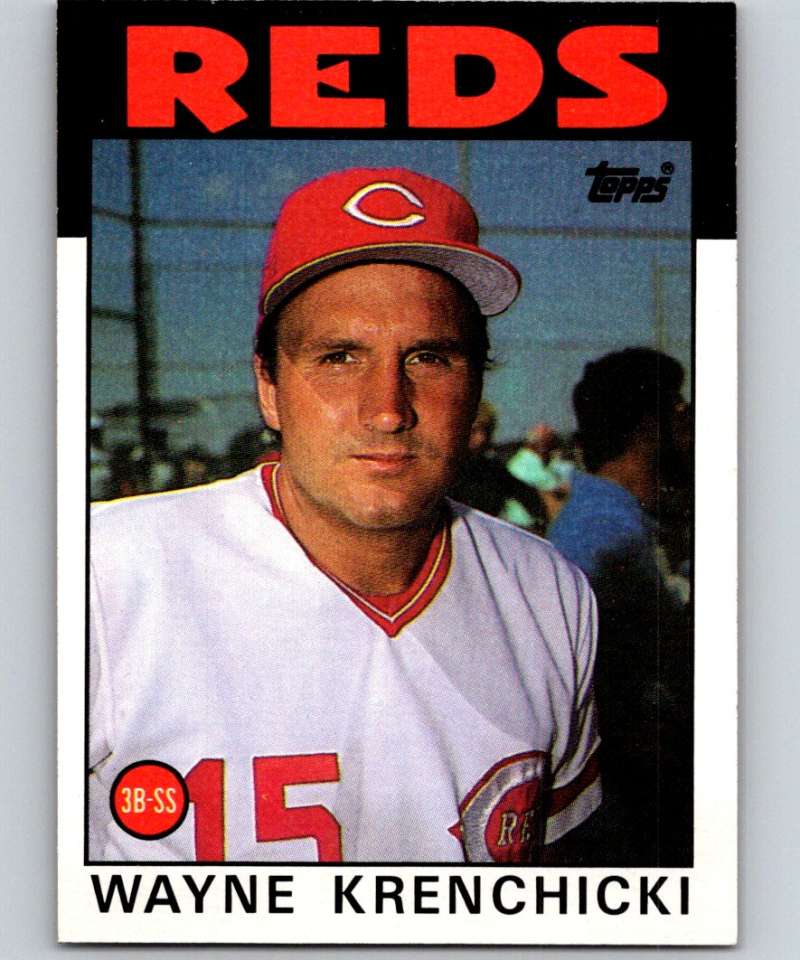 1986 Topps #777 Wayne Krenchicki Reds MLB Baseball Image 1