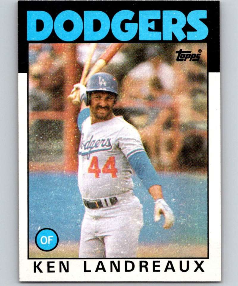 1986 Topps #782 Ken Landreaux Dodgers MLB Baseball Image 1