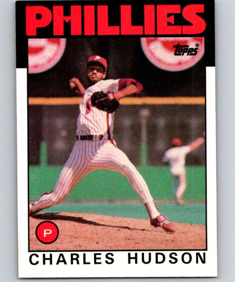 1986 Topps #792 Charles Hudson Phillies MLB Baseball Image 1