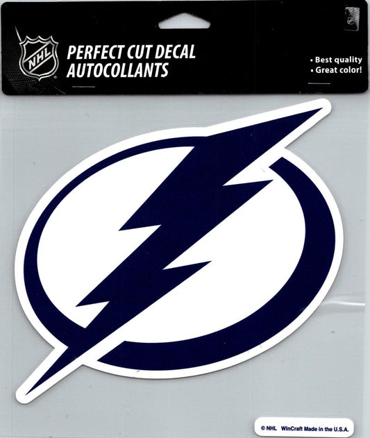 Tampa Bay Lightning Perfect Cut 8"x8" Large Licensed Decal Sticker Image 1