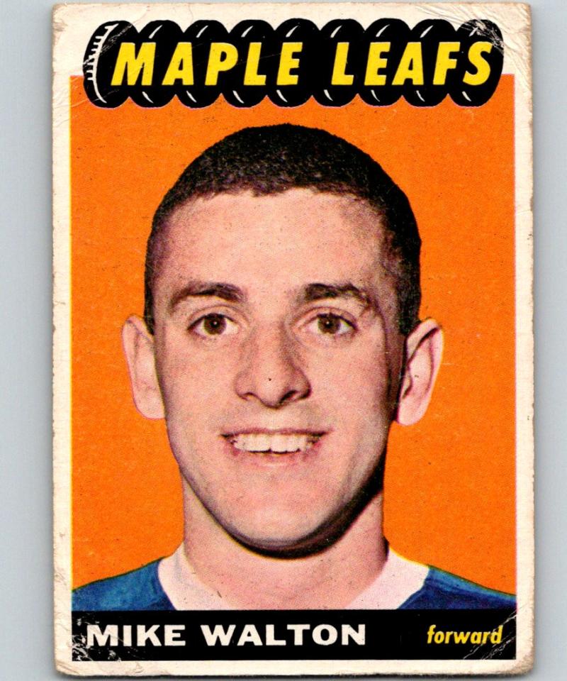 1965-66 Topps #86 Mike Walton RC Rookie Hockey Card NHL Vintage 03061