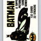 1989 Topps Batman #1 Cover Card Image 1