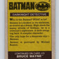 1989 Topps Batman #2 Darkknight Detective