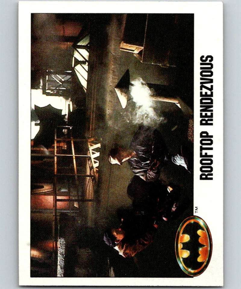 1989 Topps Batman #15 Rooftop Rendezvous Image 1
