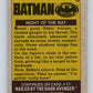 1989 Topps Batman #16 Night of the Bat