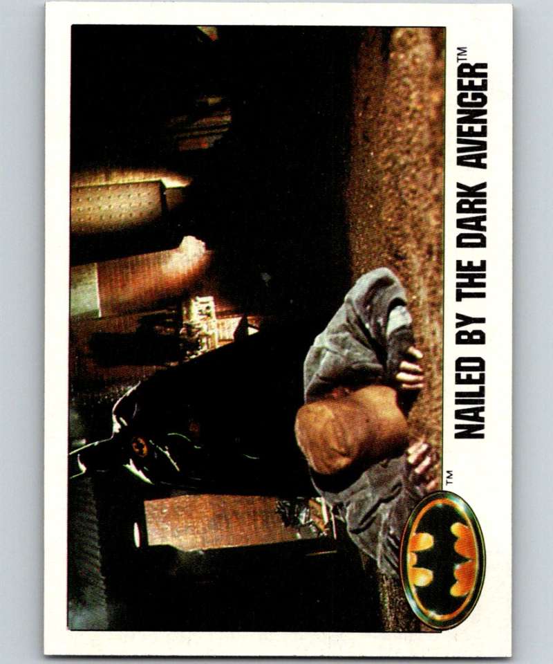 1989 Topps Batman #17 Nailed by the Dark Avener Image 1