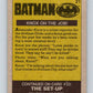 1989 Topps Batman #21 Knox on the job Image 2