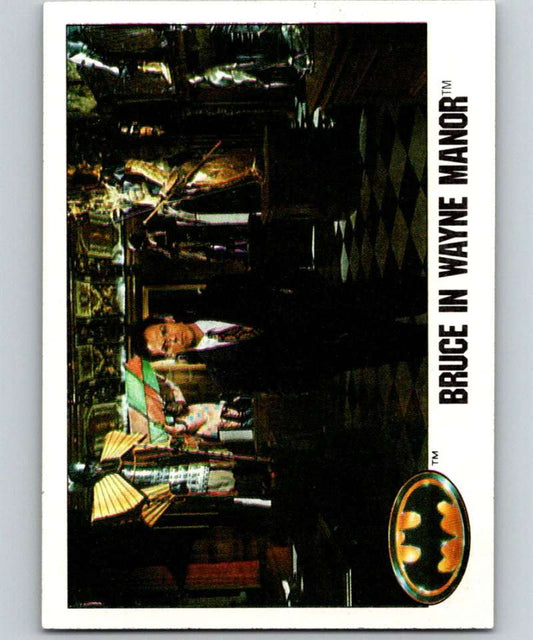 1989 Topps Batman #23 Bruce in Wayne Manor Image 1