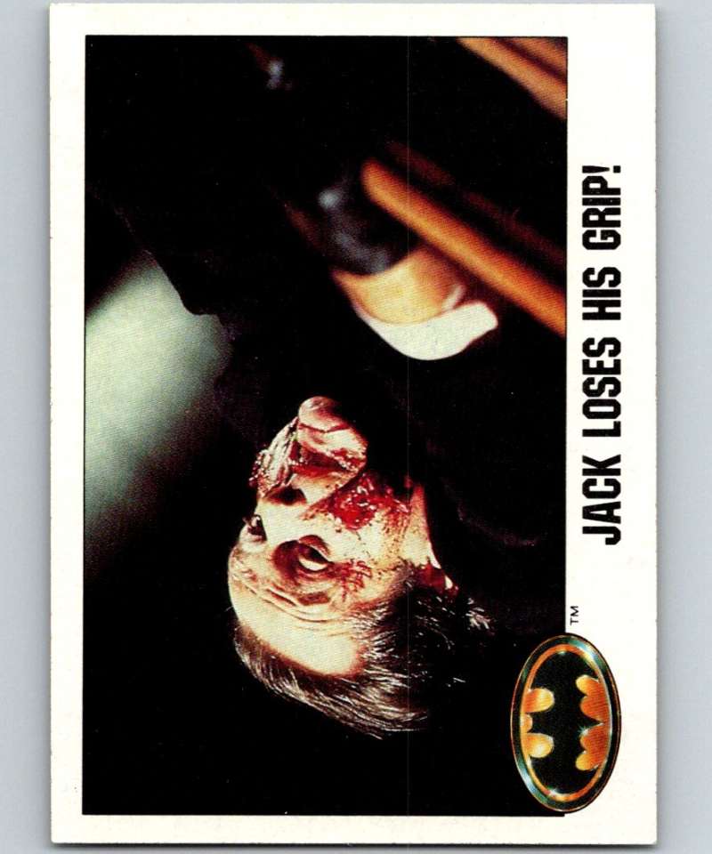 1989 Topps Batman #34 Jack loses his grip! Image 1