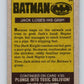 1989 Topps Batman #34 Jack loses his grip! Image 2