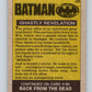 1989 Topps Batman #39 Ghastly Revelation Image 2