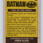 1989 Topps Batman #49 Evil of the Joker Image 2