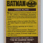 1989 Topps Batman #50 Fried Alive!