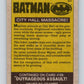 1989 Topps Batman #57 City Hall Massacre! Image 2