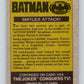 1989 Topps Batman #63 Smylex Attack! Image 2