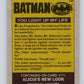 1989 Topps Batman #70 You Light up My Life Image 2