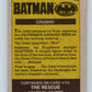 1989 Topps Batman #73 Crash!!! Image 2