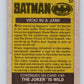 1989 Topps Batman #92 Vicki in a jam!