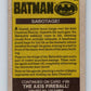 1989 Topps Batman #98 Sabotage!