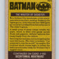1989 Topps Batman #101 The Master of Disaster