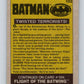1989 Topps Batman #103 Twisted Terrorists!