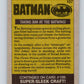 1989 Topps Batman #107 Taking Aim at the Batwing