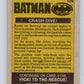 1989 Topps Batman #109 Crash Dive!
