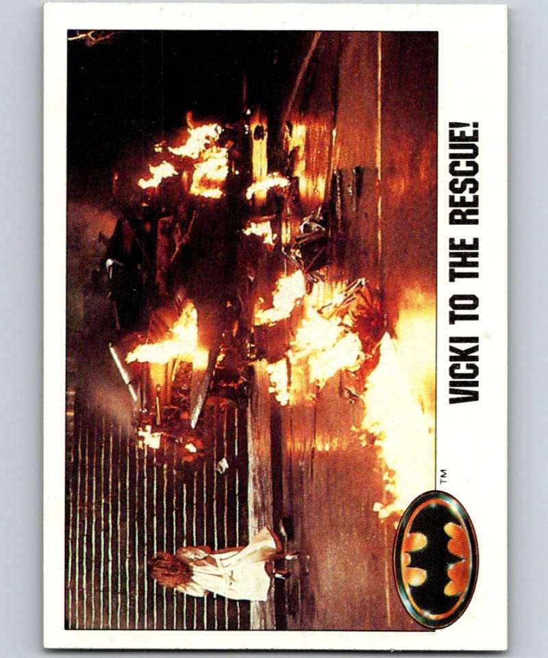 1989 Topps Batman #110 Vicki to the Rescue!