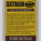 1989 Topps Batman #110 Vicki to the Rescue!