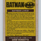 1989 Topps Batman #112 Batman Lives! Image 2