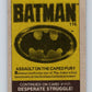 1989 Topps Batman #116 Assault on the Caped Fury Image 2