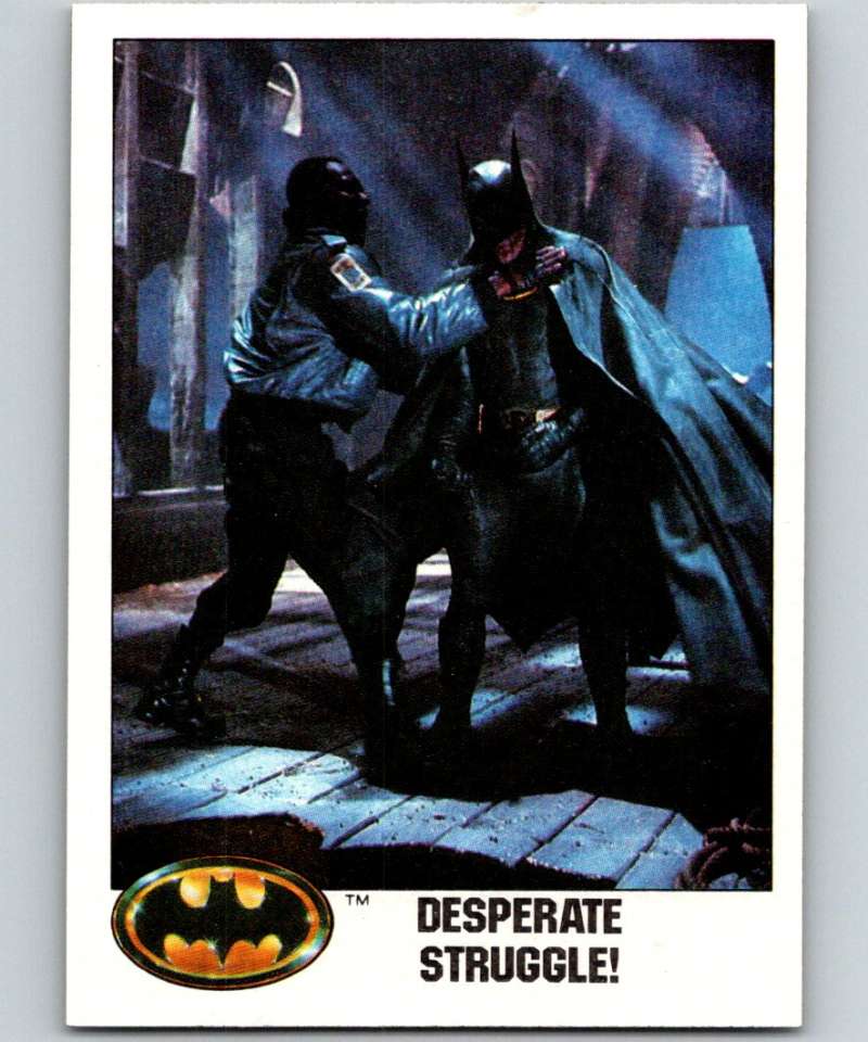 1989 Topps Batman #117 Desperate Struggle!